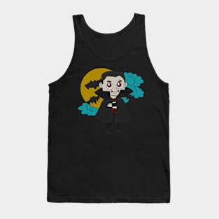 Halloween pictures on t-shirt for kids vampier Tank Top